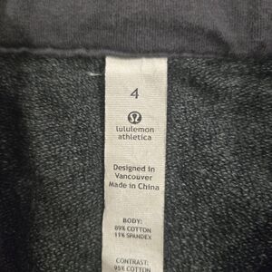 Lululemon Scuba Charcoal Top